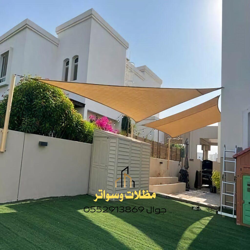 تركيب مظلات قماش للحدائق